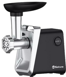 Мясорубка SAKURA SA-6431BK черный, стальной