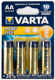 Батарейки Varta Longlife Mignon LR6 1.5Vx4