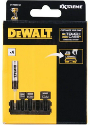 DeWALT набор торцевых головок 1/4 DT70826 4 шт