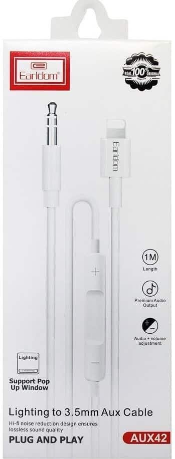 Кабель Earldom 3.5 mm jack - USB Type-C 1 м