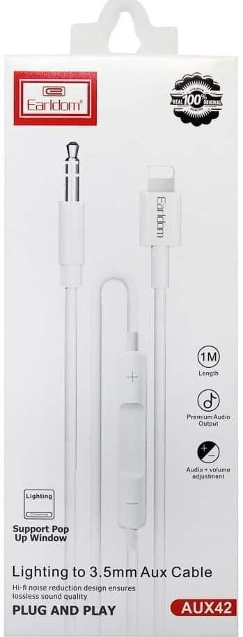 Кабель Earldom 3.5 mm jack - USB Type-C 1 м