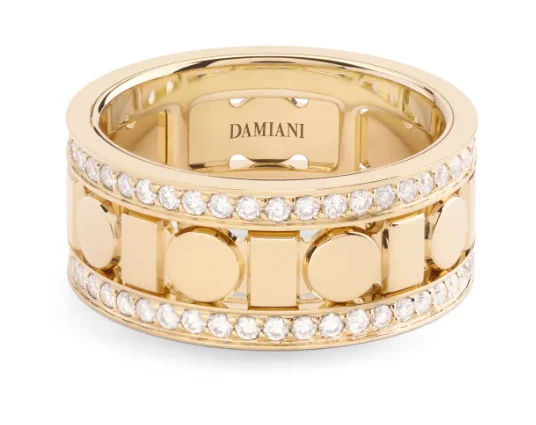 Кольцо Damiani Belle Epoque Reel 20094029 желтое золото 20.4р 10.1гр купить,NaN