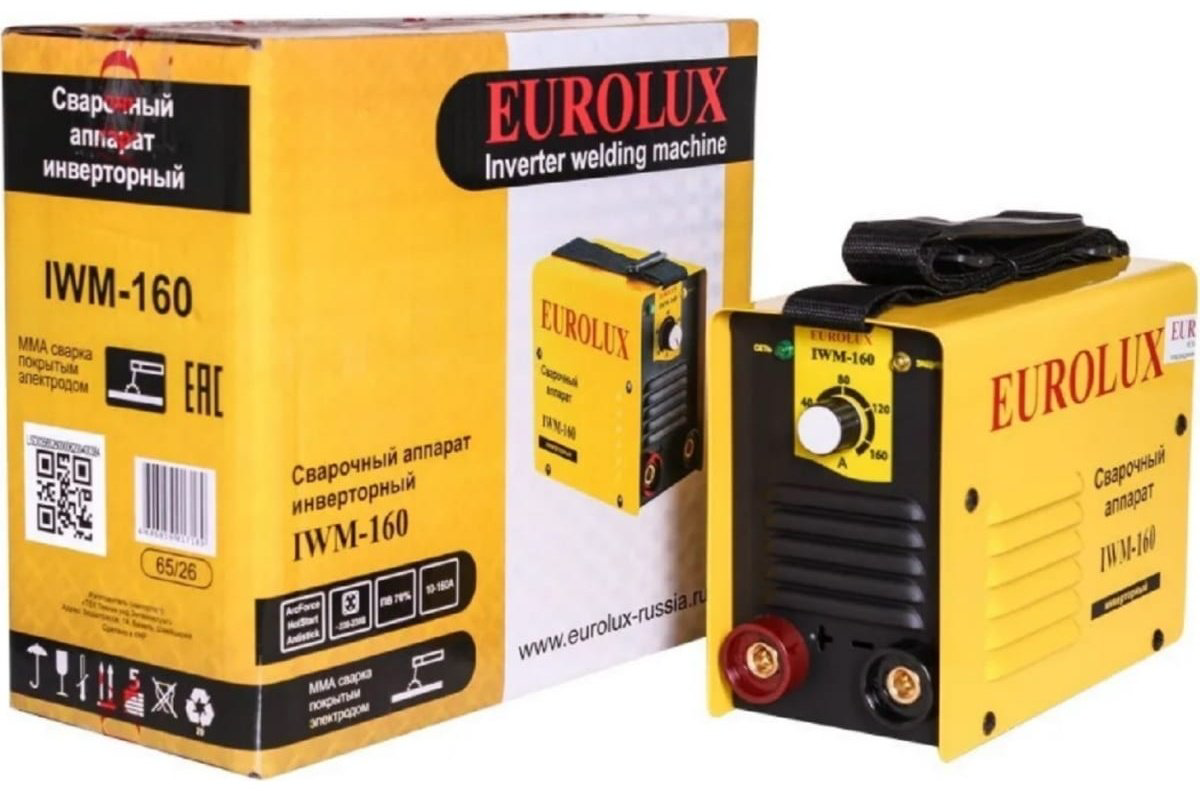 Eurolux сварочный инвертор IWM-160 (MMA) купить,30500
