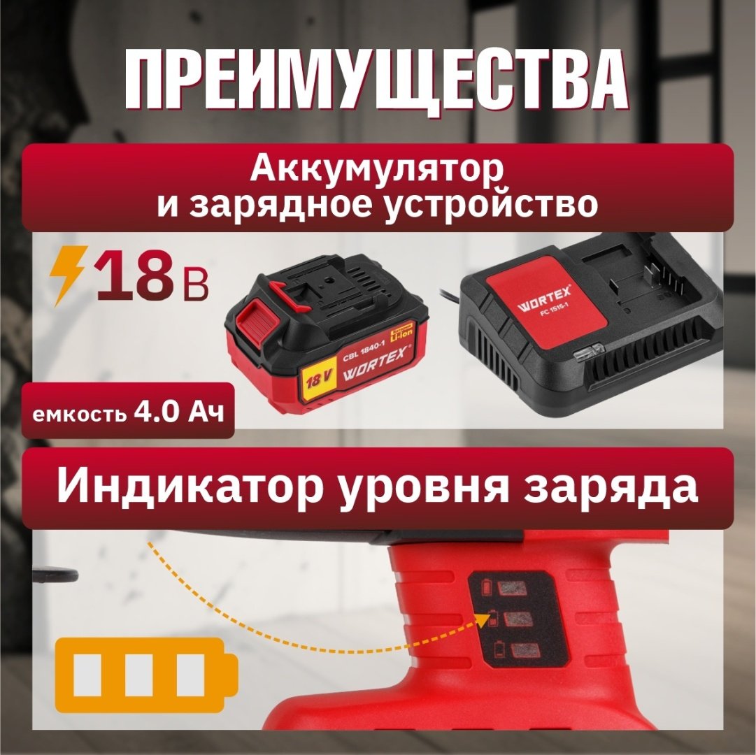 Перфоратор WORTEX CRH 1824-2 0329285 2.6 Дж, SDS-Plus купить,0