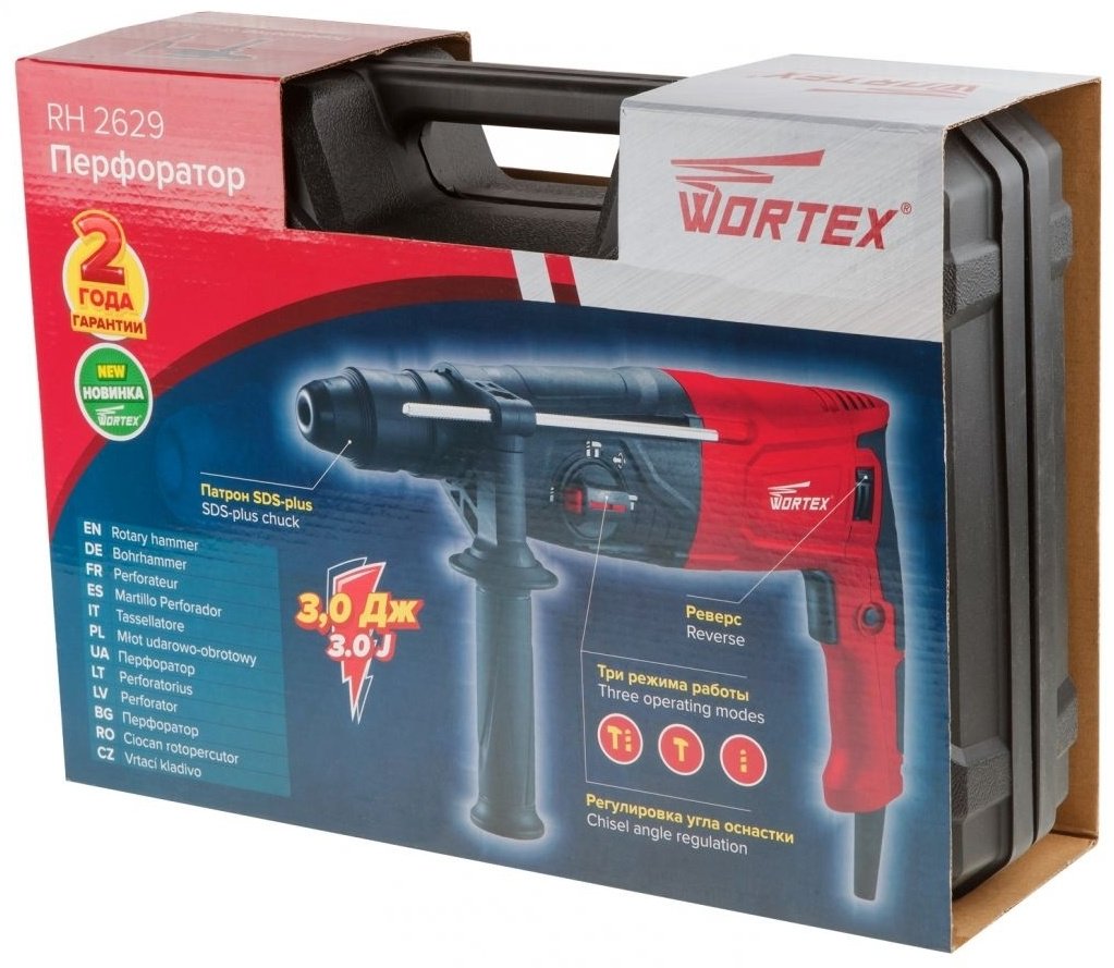 Перфоратор WORTEX RH 2629 RH262901129 3 Дж, SDS-Plus купить,0