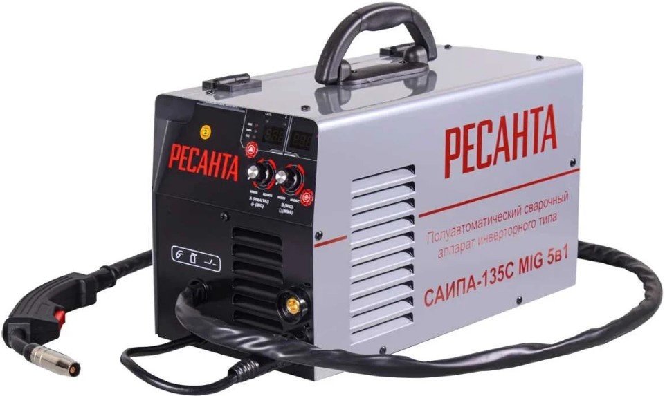 Ресанта сварочный инвертор САИПА-135 (аргонная (аргонодуговая) сварка, полуавтоматическая сварка (MIG/MAG), ручная дуговая сварка (MMA)) - ForteMarket Ресанта сварочный инвертор САИПА-135 (аргонная (аргонодуговая) сварка, полуавтоматическая сварка (MIG/MAG), ручная дуговая сварка (MMA)) купить,0