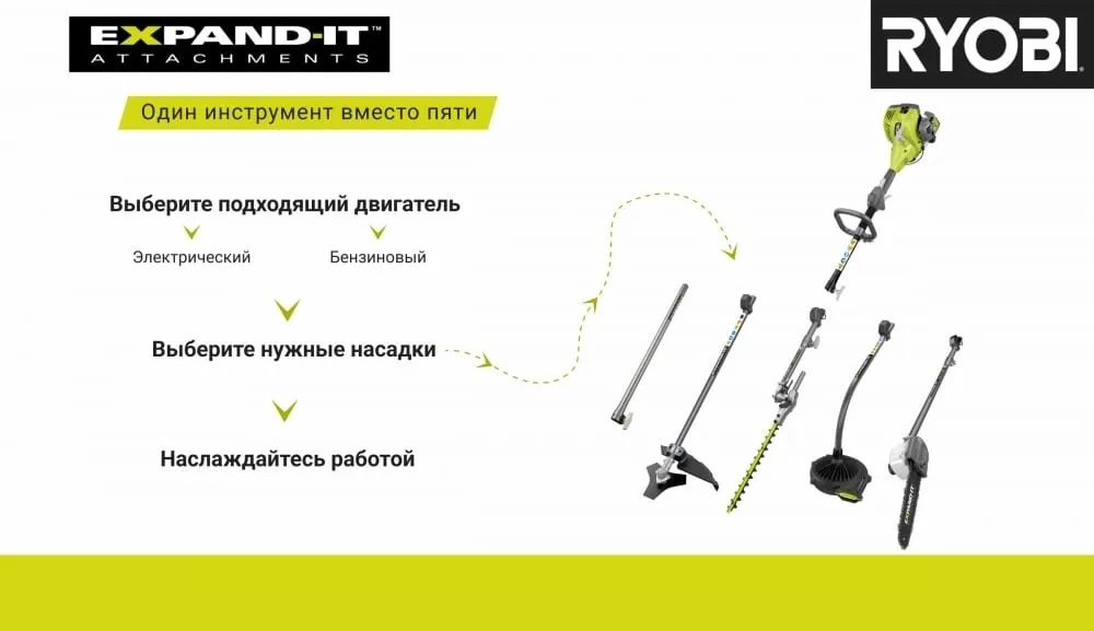 RYOBI насадка-штанга Expand-It 5132002793 1 шт купить,NaN