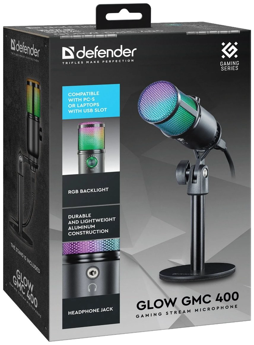 Микрофон Defender Glow GMC 400 64640 купить,11055