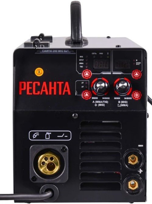 Ресанта сварочный инвертор САИПА-200 65/9 (полуавтоматическая сварка (MIG/MAG), ручная дуговая сварка (MMA), MMA/TIG/CUT, SPOT) - ForteMarket Ресанта сварочный инвертор САИПА-200 65/9 (полуавтоматическая сварка (MIG/MAG), ручная дуговая сварка (MMA), MMA/TIG/CUT, SPOT) купить,0