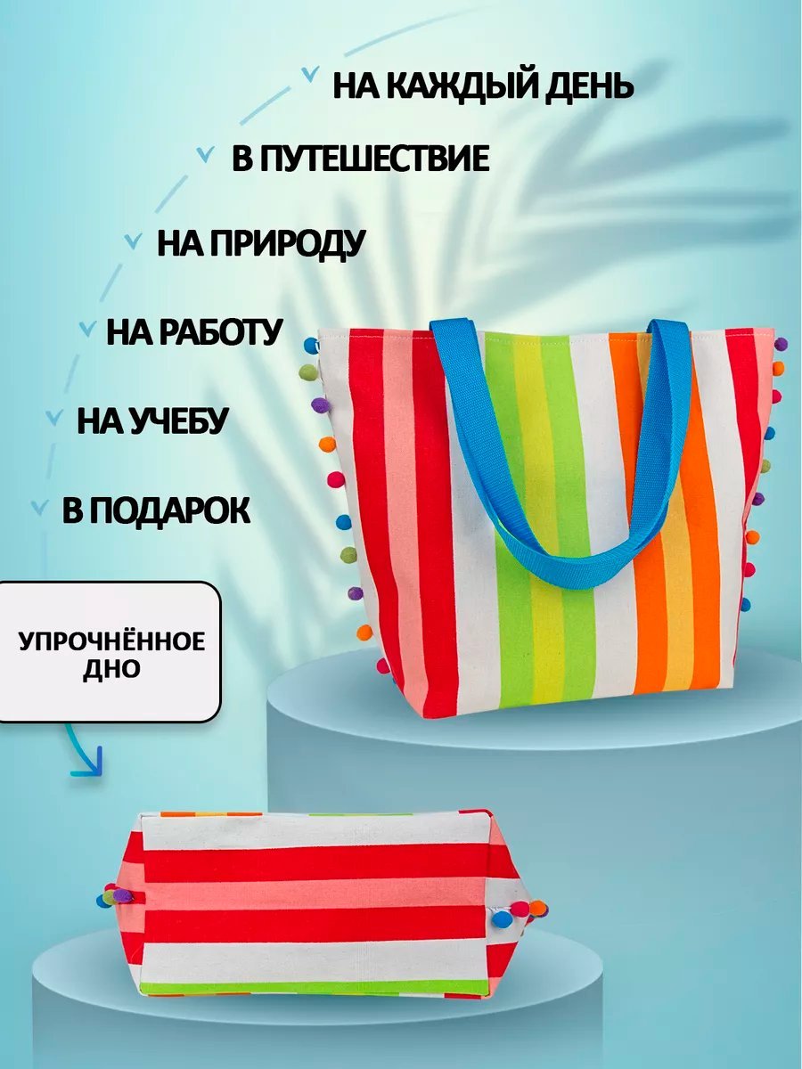 Сумка шоппер Небосой лен синий купить,NaN