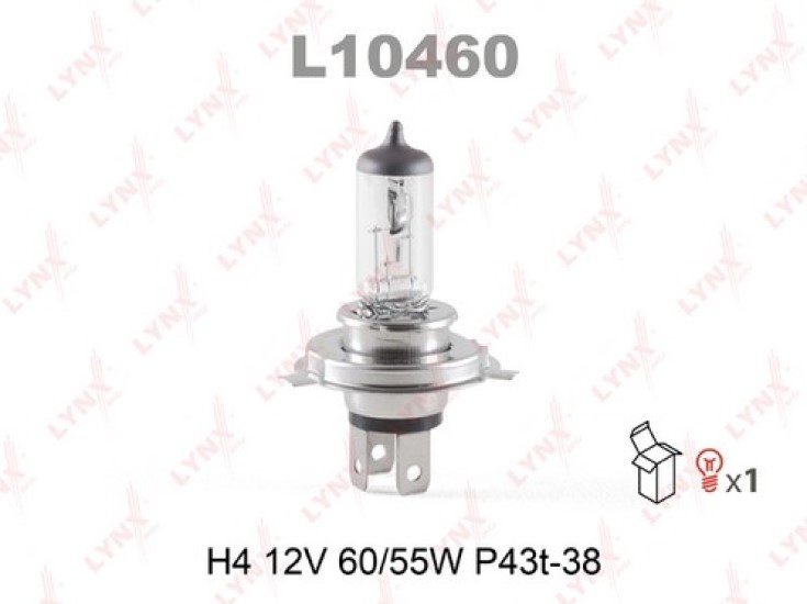 LYNXauto L10460 галогенная H4, 1 шт