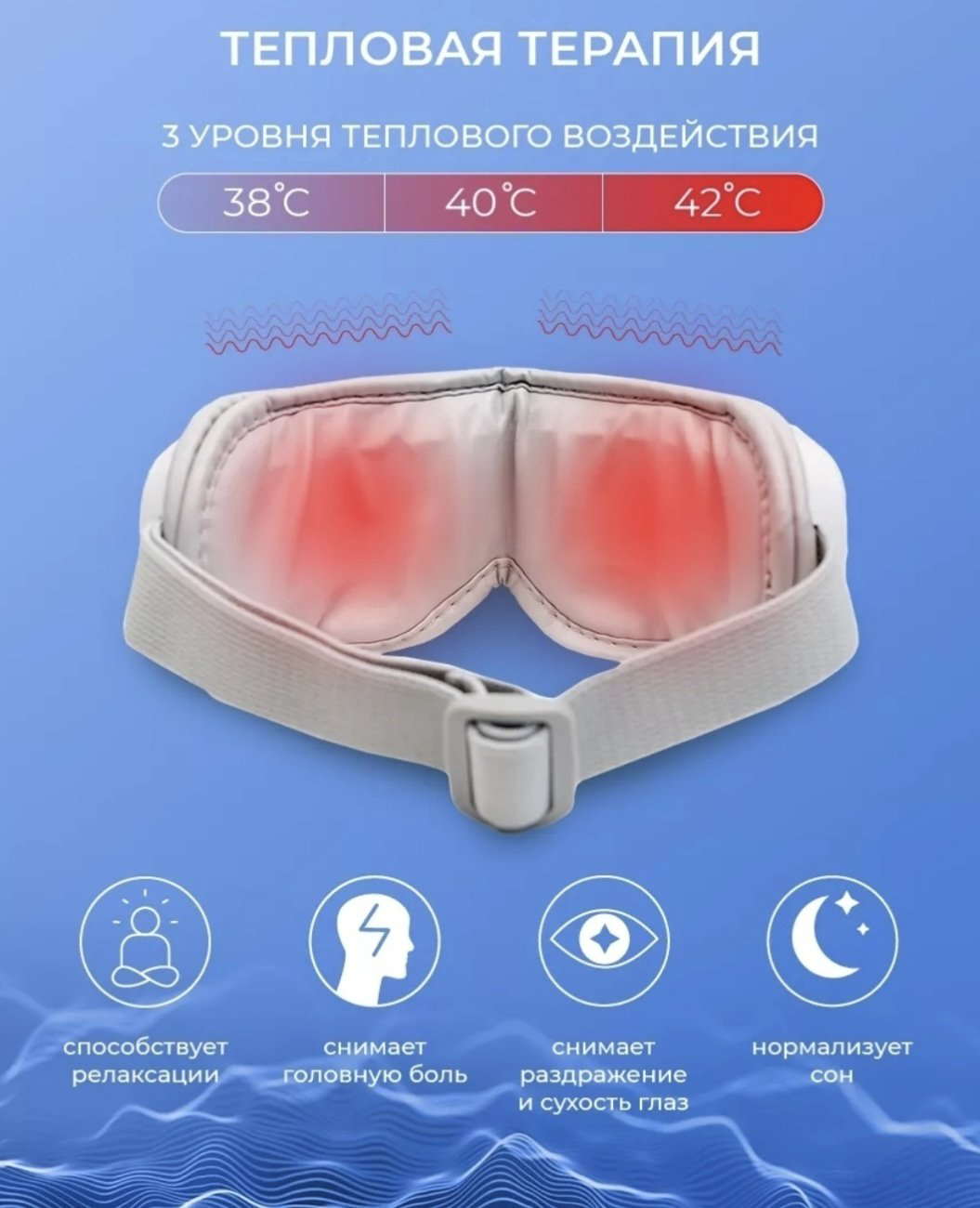 Массажер Gezatone Eye Care ISee 381 очки вибрационный купить,NaN