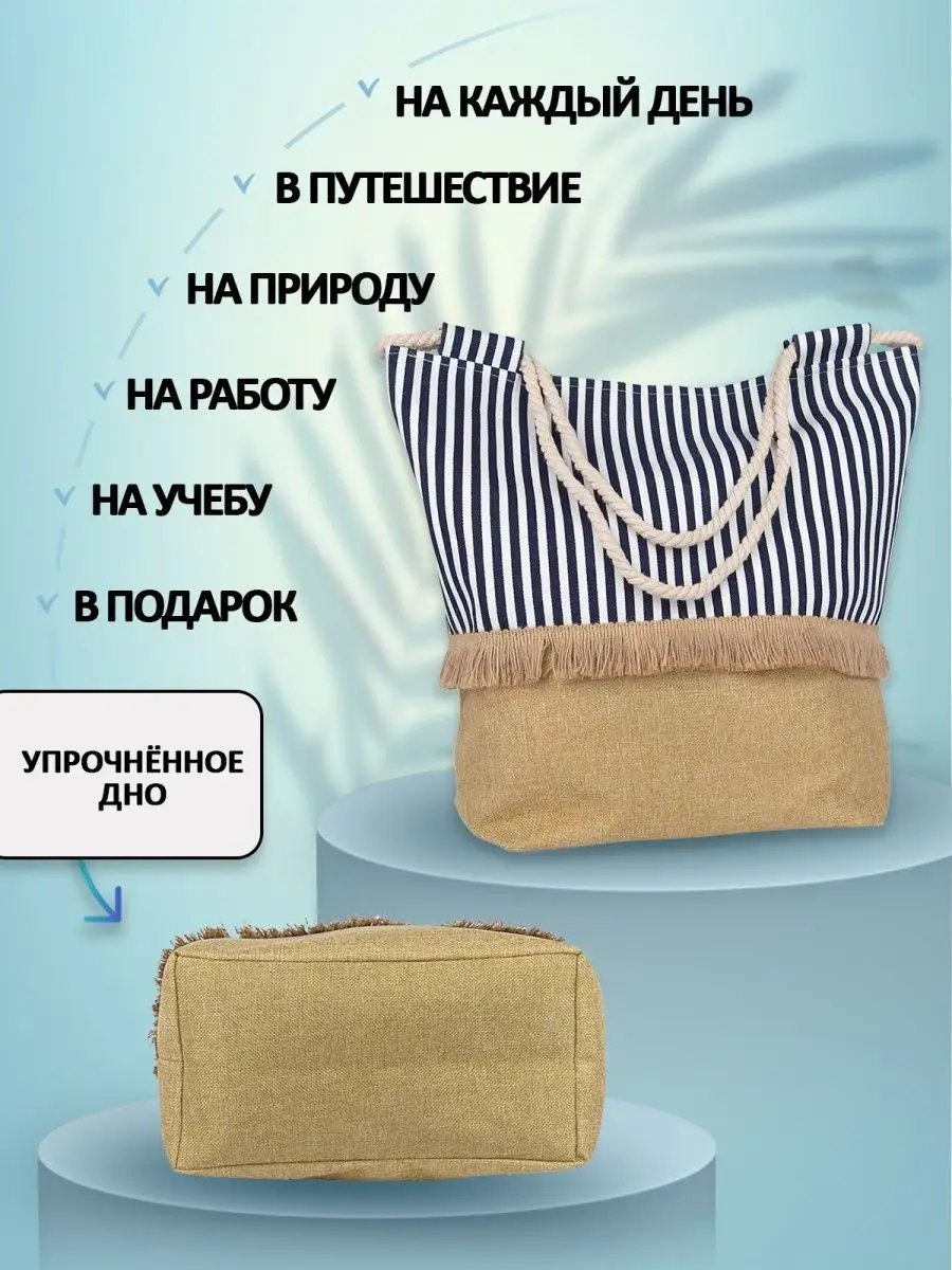 Сумка шоппер Небосой экокожа синий купить,NaN