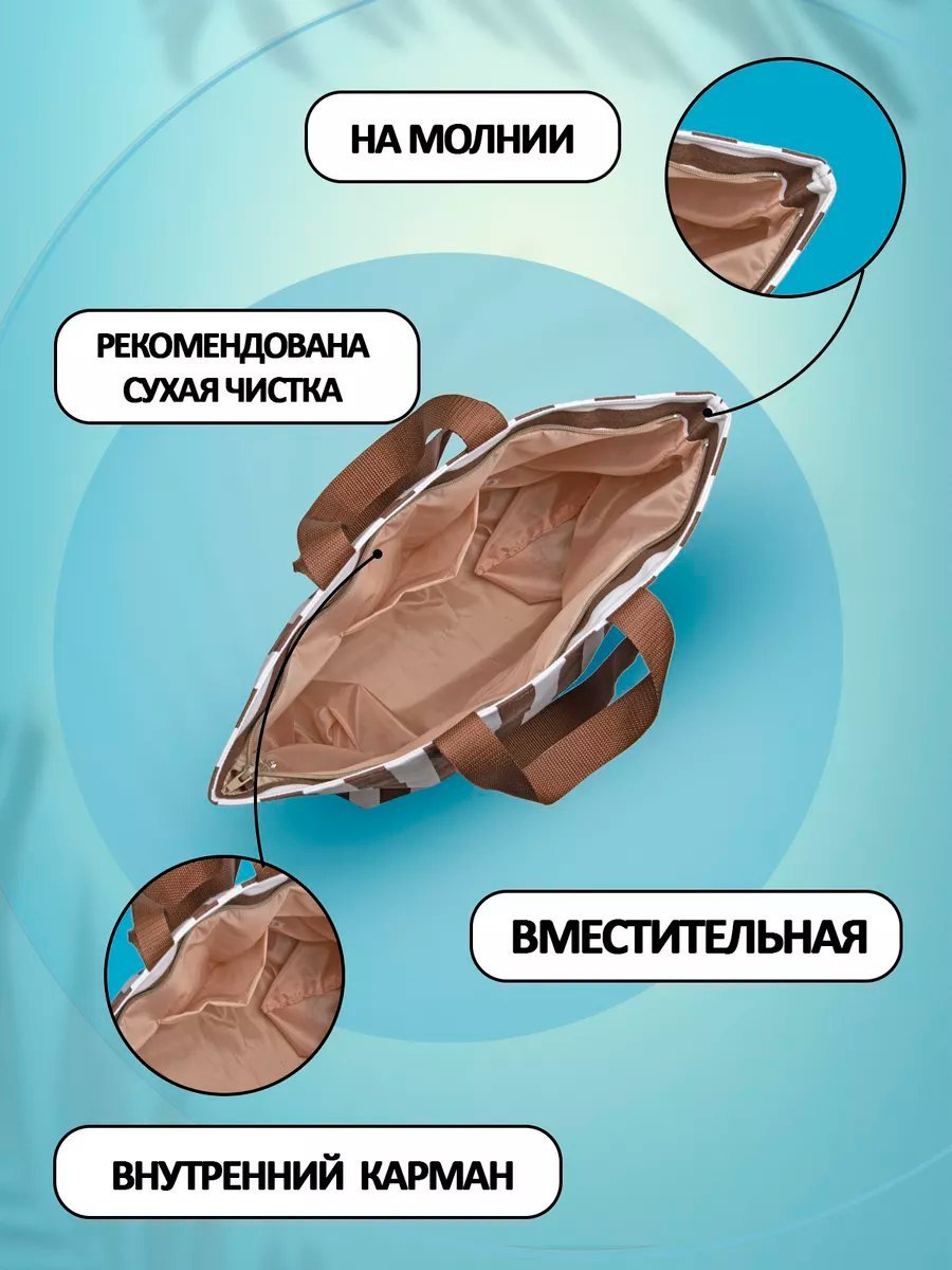 Сумка шоппер Небосой лен синий купить,NaN