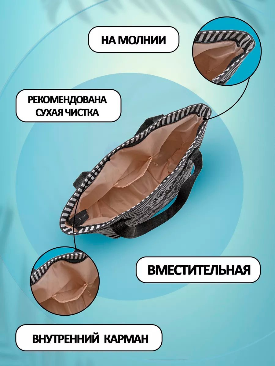 Сумка шоппер Небосой текстиль черный купить,NaN