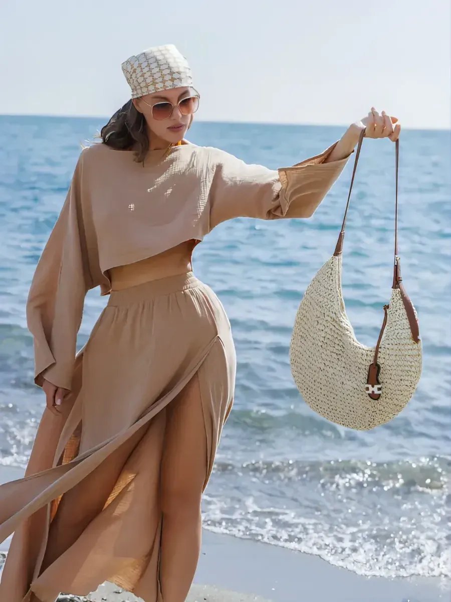 Сумка багет FASHWAY рафия желтый купить,NaN