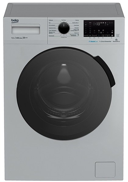 Стиральная машина BEKO WSPE7H616S серая