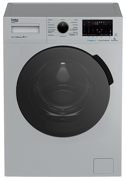 Стиральная машина BEKO WSPE7H616S серая купить,NaN