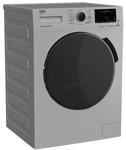 Стиральная машина BEKO WSPE7H616S серая купить,0