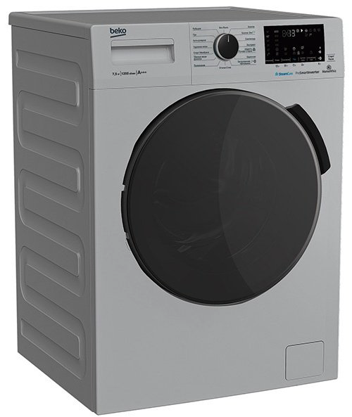 Стиральная машина BEKO WSPE7H616S серая купить,NaN