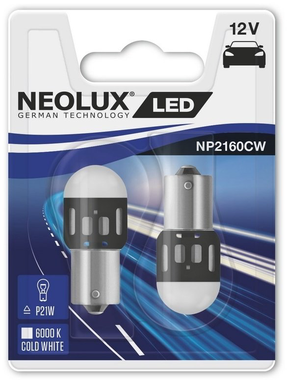 Neolux NP2260CW-02B светодиодная P21/5W, 2 шт