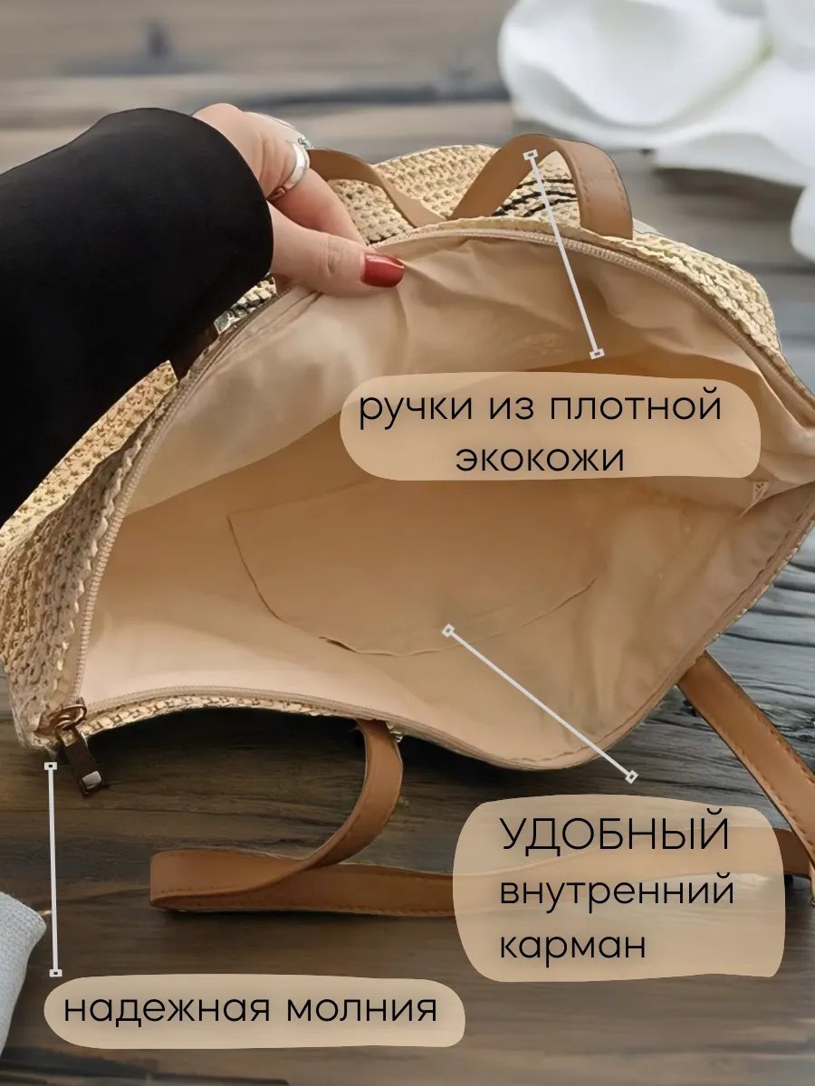 Сумка шоппер Marbess Wear экокожа бежевый купить,NaN