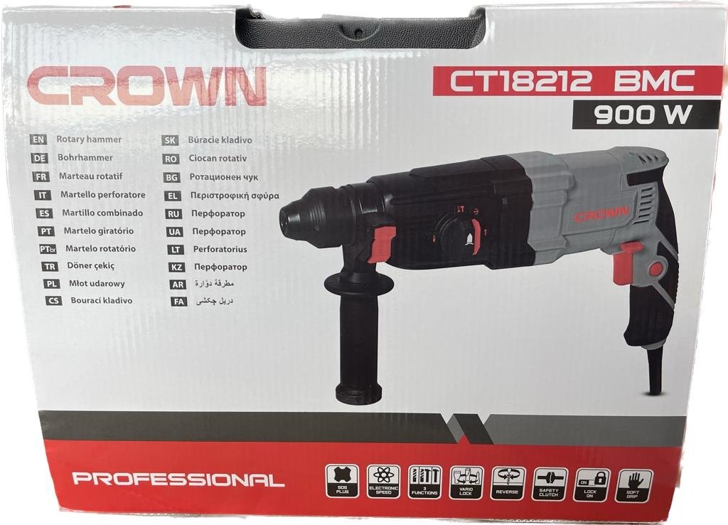 Перфоратор CROWN CT18212 3.4 Дж, SDS-Plus - ForteMarket Перфоратор CROWN CT18212 3.4 Дж, SDS-Plus купить,0