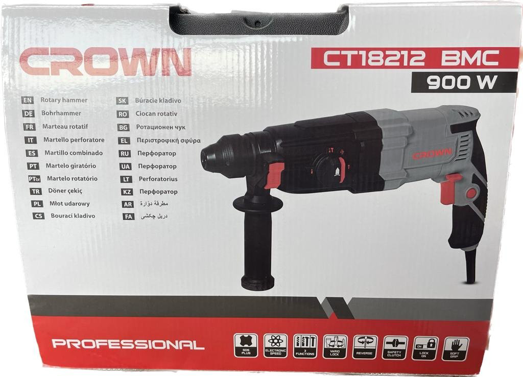 Перфоратор CROWN CT18212 3.4 Дж, SDS-Plus купить,NaN