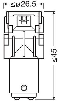 Автолампа Osram 7528DYP-02B светодиодная, 2 шт