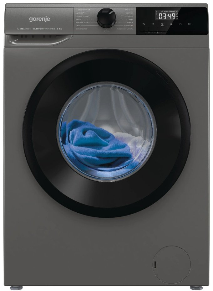 Стиральная машина Gorenje GORENJE WNHPI84AS/AR серый купить,0