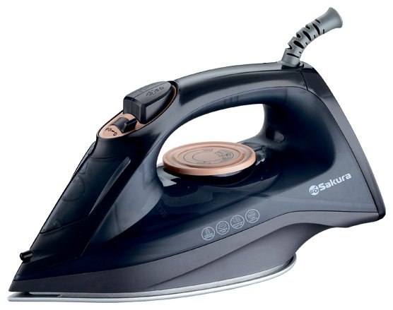 Утюг SAKURA SA-3073CBK черный, золотистый