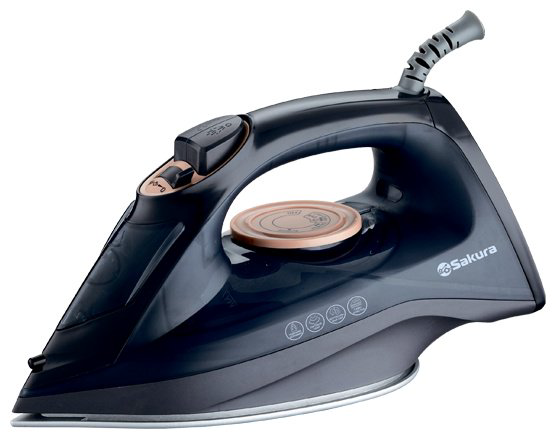 Утюг SAKURA SA-3073CBK черный, золотистый