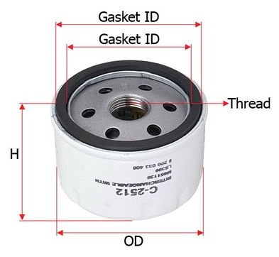 SAKURA Масляный Фильтр C2512 купить,3255