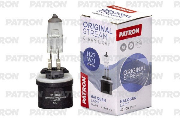 Автолампа PATRON PLH27W1 галогенная, 1 шт