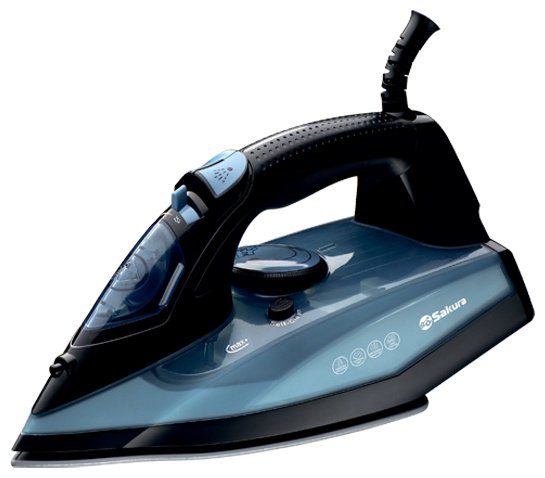 Утюг Sakura SA-3075CBK синий, черный