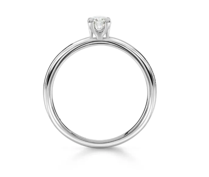 Кольцо Damiani Luce D 20089883 белое золото 17.3р 2.9гр купить,NaN