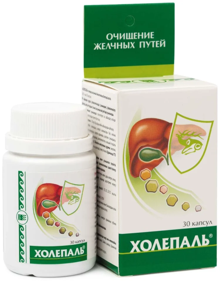 ЮГ БАД Холепаль капсулы 30шт купить,NaN