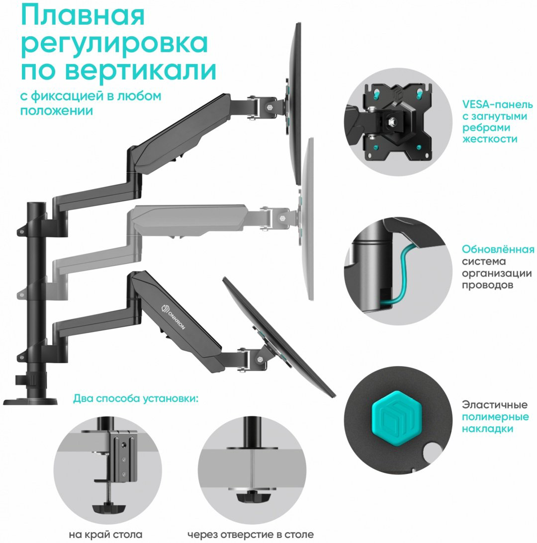 Кронштейн Onkron G140 черный купить,NaN