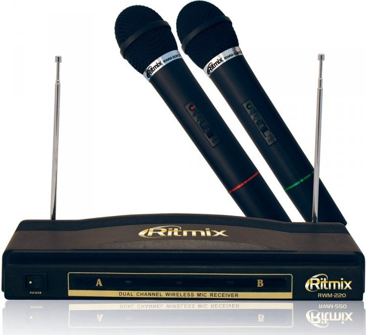 Микрофон Ritmix RWM-220 черный купить,NaN