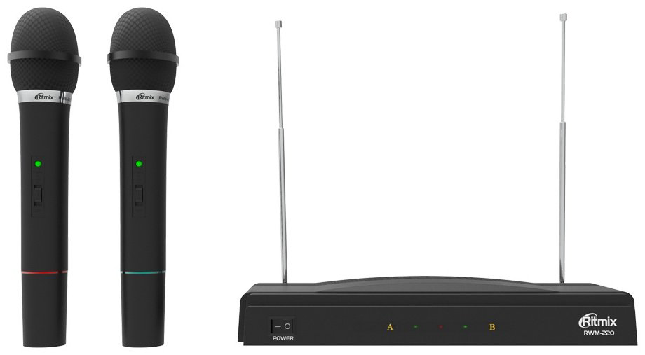 Микрофон Ritmix RWM-220 черный купить,NaN