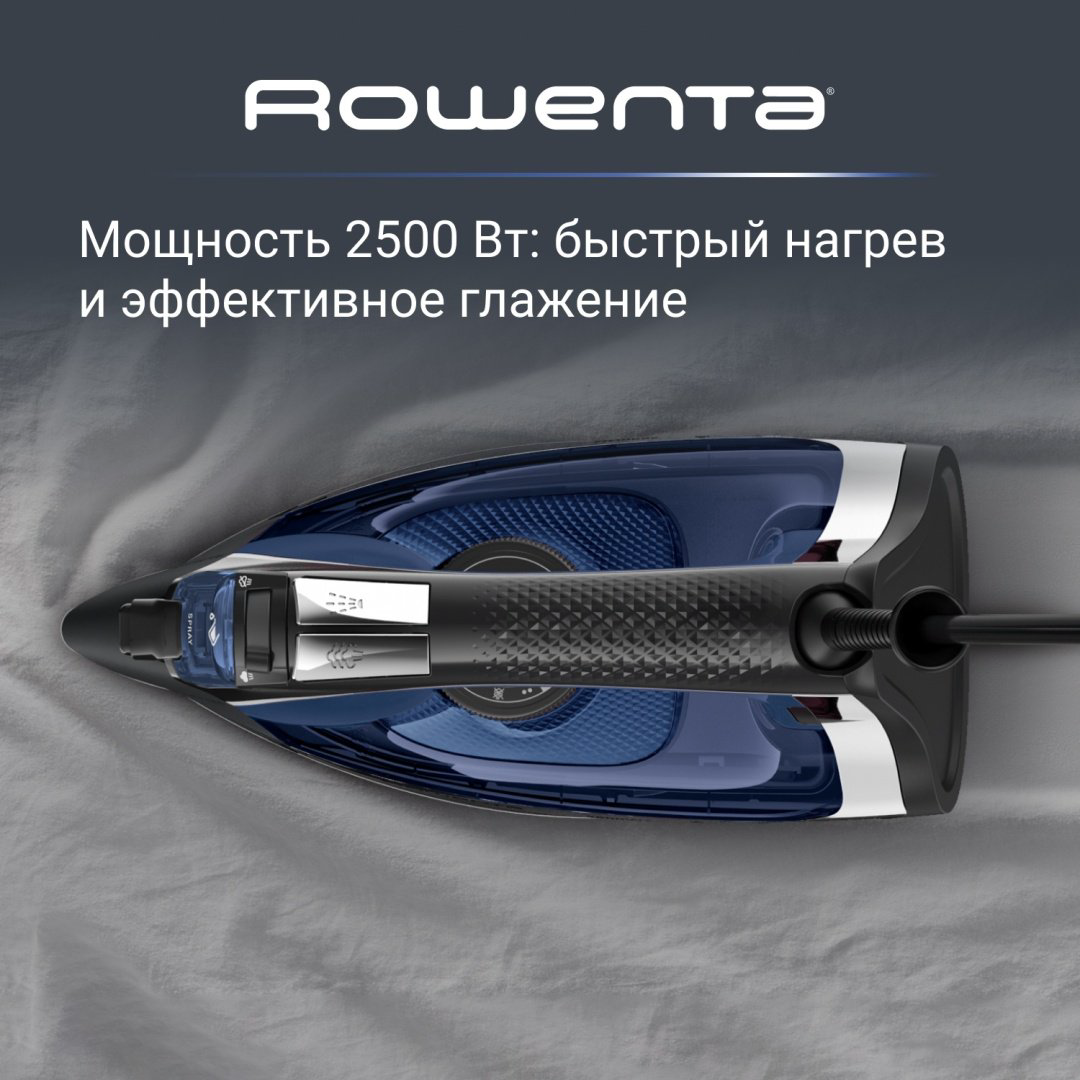 Утюг Rowenta DW4301D1 синий, черный купить,NaN