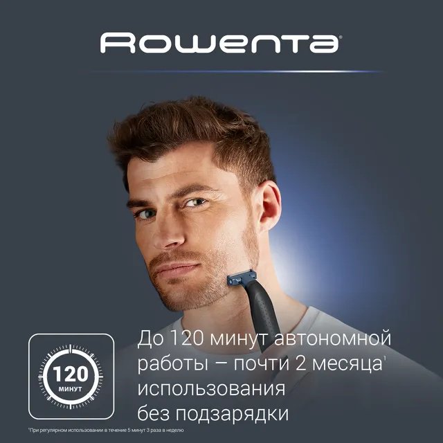 Rowenta триммер для бороды и усов Sport Forever Sharp TN6011F0