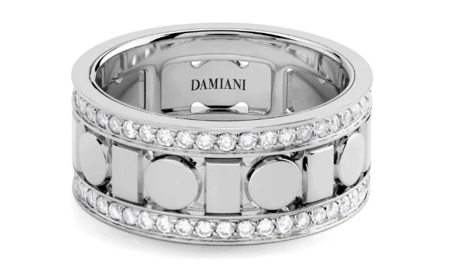 Кольцо Damiani Belle Epoque Reel 20093962 белое золото 19.5р 10гр купить,NaN