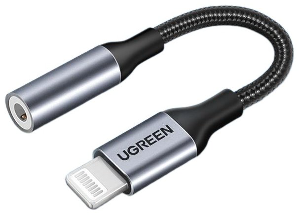 Переходник Ugreen Lightning - 3.5 mm jack 0.1 м купить,NaN