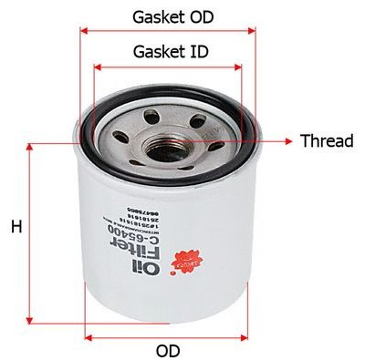 SAKURA Масляный Фильтр C65400