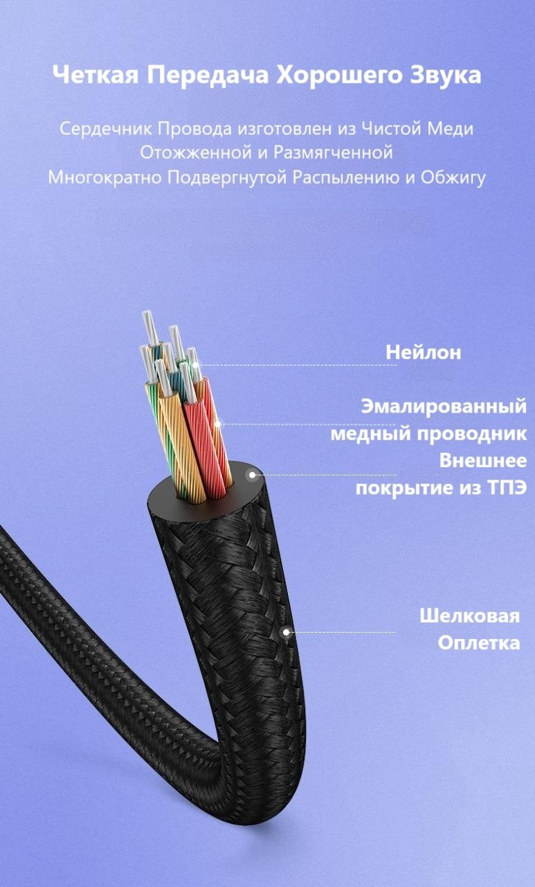 Переходник Ugreen Lightning - 3.5 mm jack 0.1 м купить,NaN