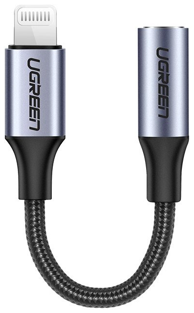 Переходник Ugreen Lightning - 3.5 mm jack 0.1 м купить,NaN
