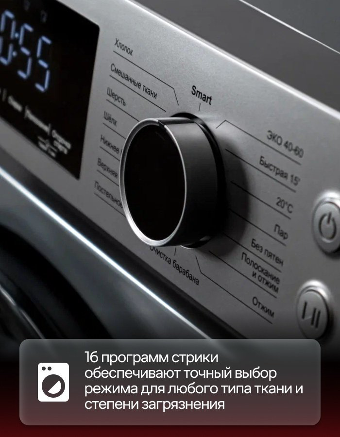 Стиральная машина KONKA KWM07-12L22BS серый купить,NaN