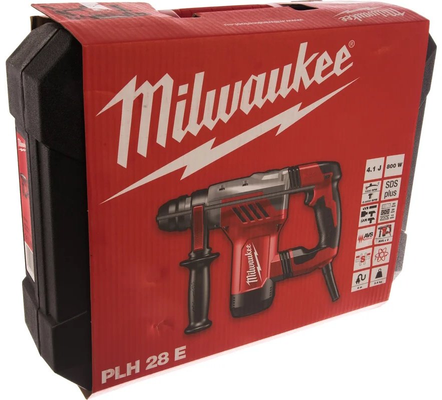 Перфоратор Milwaukee PLH 28 E 4933446790 4.8 Дж, SDS-Plus - ForteMarket Перфоратор Milwaukee PLH 28 E 4933446790 4.8 Дж, SDS-Plus купить,0