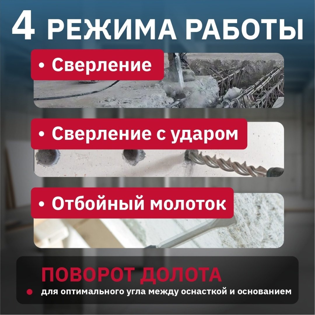 Перфоратор Bull BH 2602 01045325 3.2 Дж, SDS-Plus купить,0